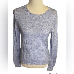 GAP 100% Cotton Sky Blue Crew Neck Sweater Size Small